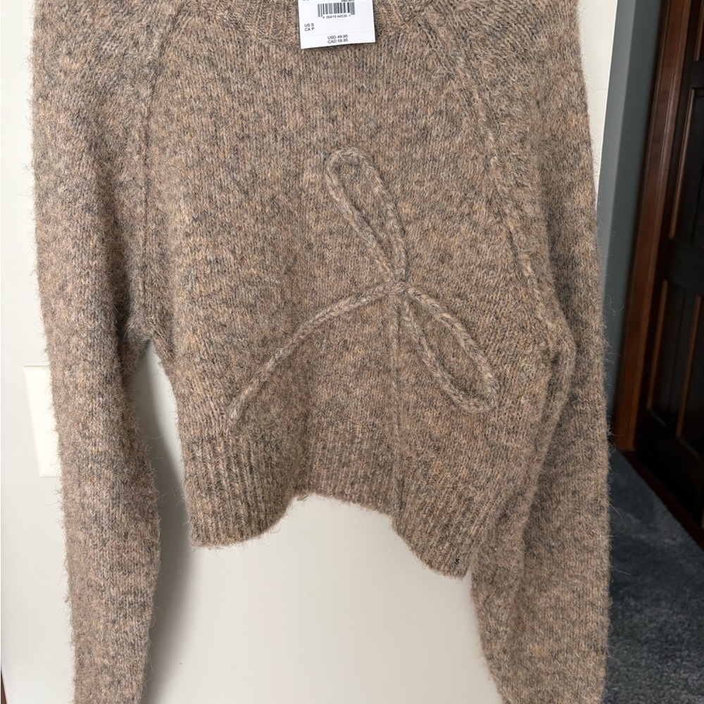 American Eagle Outfitters Brown Crew Neck Sweater